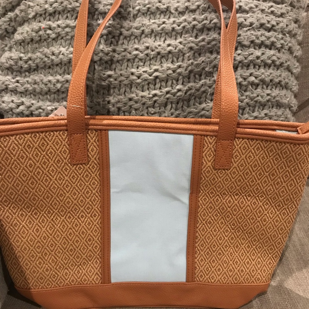 Brown straw bag
